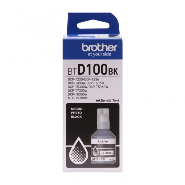 Botella de Tinta Negra Brother BT-D100BK Original